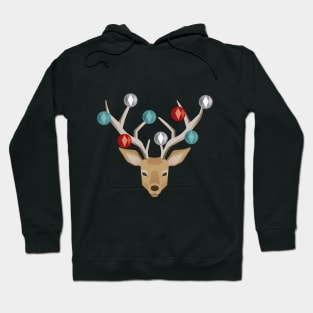 Cute Christas raindeer Spheres Hoodie